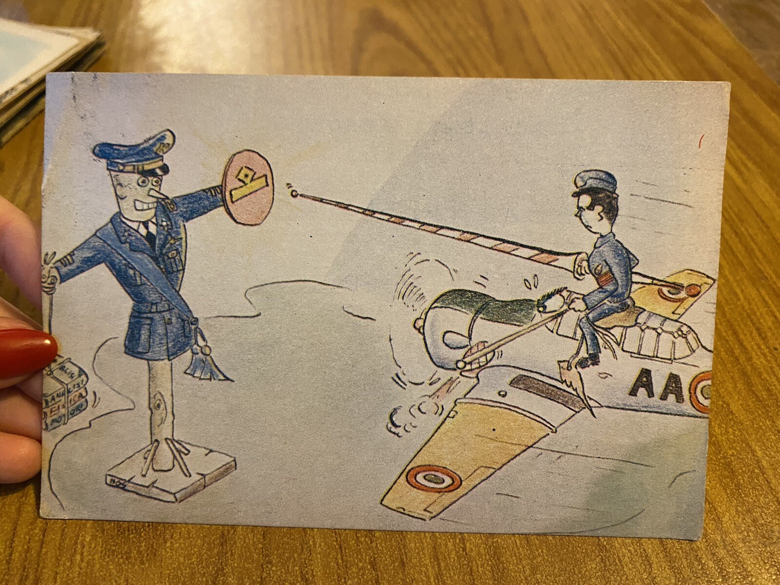 Tarjeta Postal Academia Aeronáutica Mak II Corso Orion Viaggiata 22