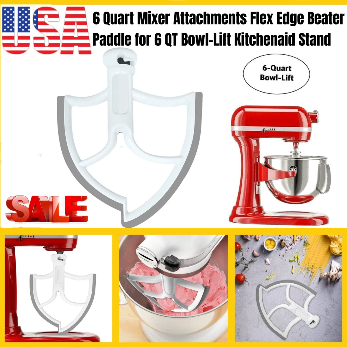 KitchenAid - Flex Edge Beater for 6-Qt. Bowl-Lift Stand Mixers