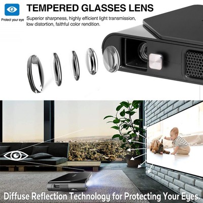 Travel Size DLP 3D Projector Wireless 