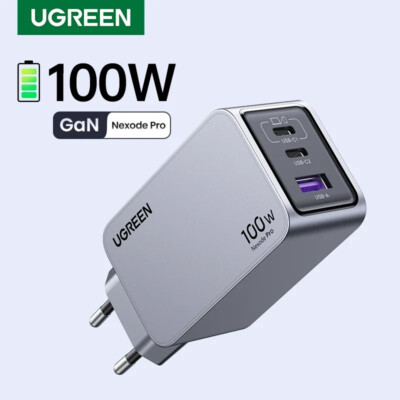 UGREEN 100W GaN Nexode Pro USB Type C PD QC Fast Charge For Macbook iPhone 16 15