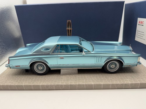 AMC 1/18 Lincoln Continental Mark V 1979 Blue #122 - Picture 8 of 16