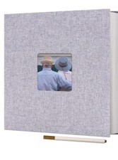 Large Photo Album Self Adhesive for 4X6 8X10 Pictures Linen Scrapbook Album DIY