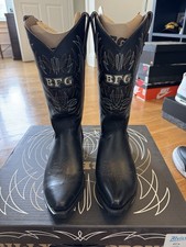 Alvies BFG 01 schwarz Western Cowboystiefel Herren Größe 9,5DE