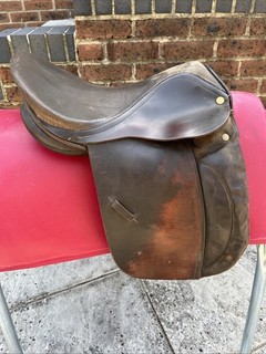 Unbranded 16” Pony Working Hunter Saddle Brown XW