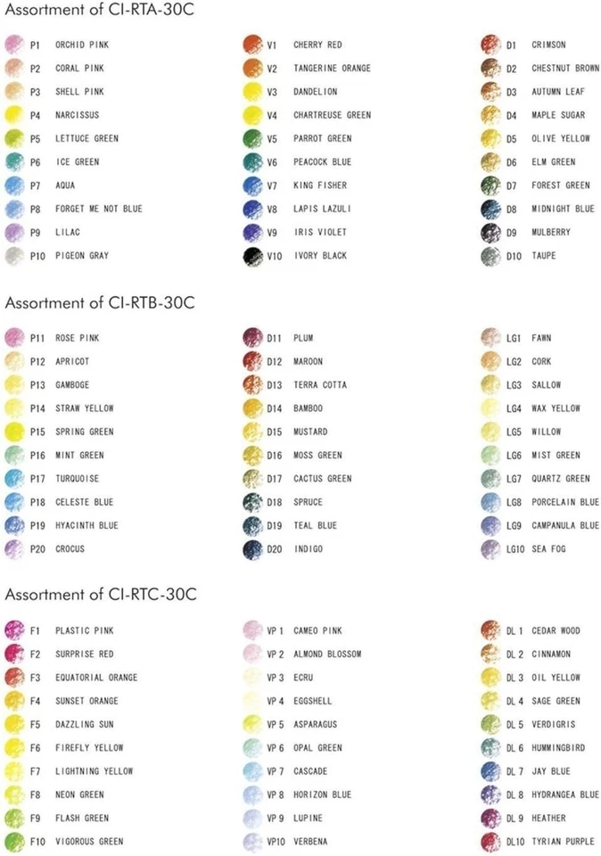 Tombow Colored Pencils Dictionary Irojiten Vol. 1 2 3 Complete Set 90 Color - Image 4 of 4