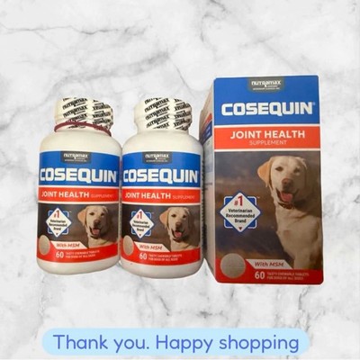 FOR 3 Cosequin Joint Health Supplement w/MSM 60 Chewable Tablets EXP2027+ NEW