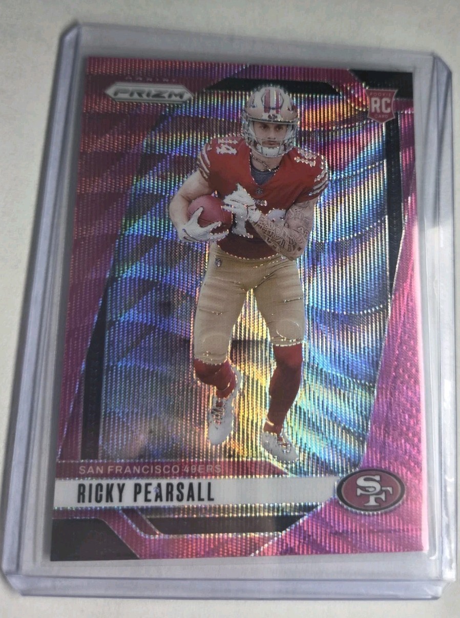 2024 Panini Prizm - Rookies Ricky Pearsall #383 Pink Wave Prizm (RC) Rookie Card