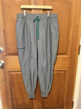 FIGS Zamora Jogger Scrub Pants Gray Women s Size Medium Short M/S