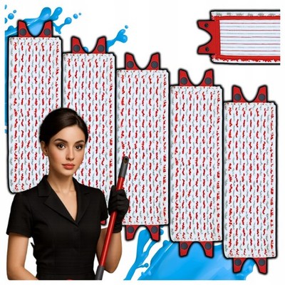 5x Ersatzbezug für Flachmopp Vileda Ultramax XL 42 cm   3-in-1 Premium Qualität