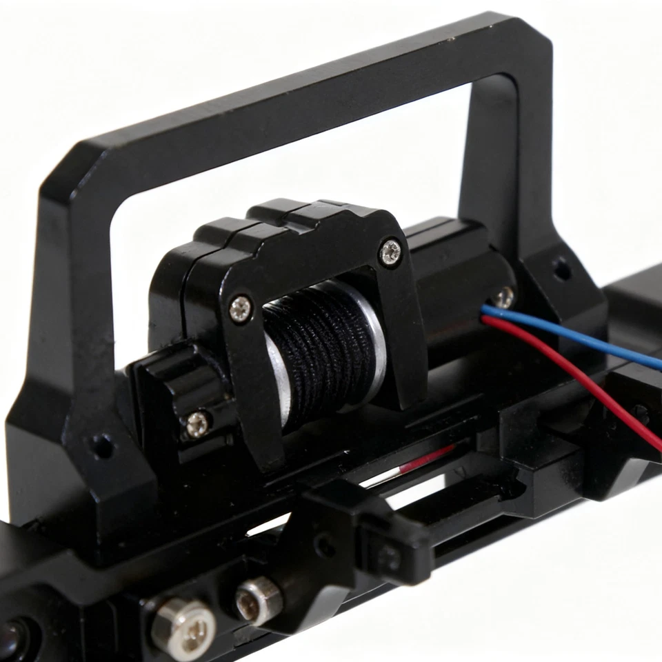 Metal Front Bumper with Winch Remote Controller For TRX4M SCX24 1/24 1/18 RC FS - Image 3 of 4