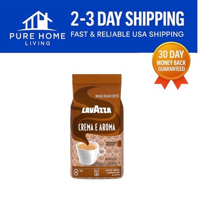 Crema E Aroma Whole Bean Coffee Blend, 2.2lb - Smooth Medium Roast for Espresso