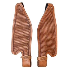 55HS Hilason Hand Tool Leather Saddle Replacement Fender Pair Hobble Strap