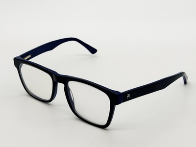 TM Eyeglasses Frames Men's Rectangular 54-19-140 Model 1809 Blue Black C4
