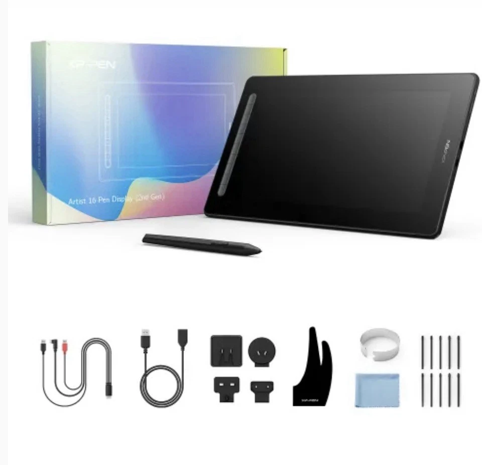 XP- PEN Artist 16 Pen Display (2nd Gen) Drawing Monitor( Pink) - Image 3 of 4