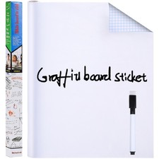 Whiteboard Roll Dry Erase Paper Sheet Sticky for Wall Self-adhesive