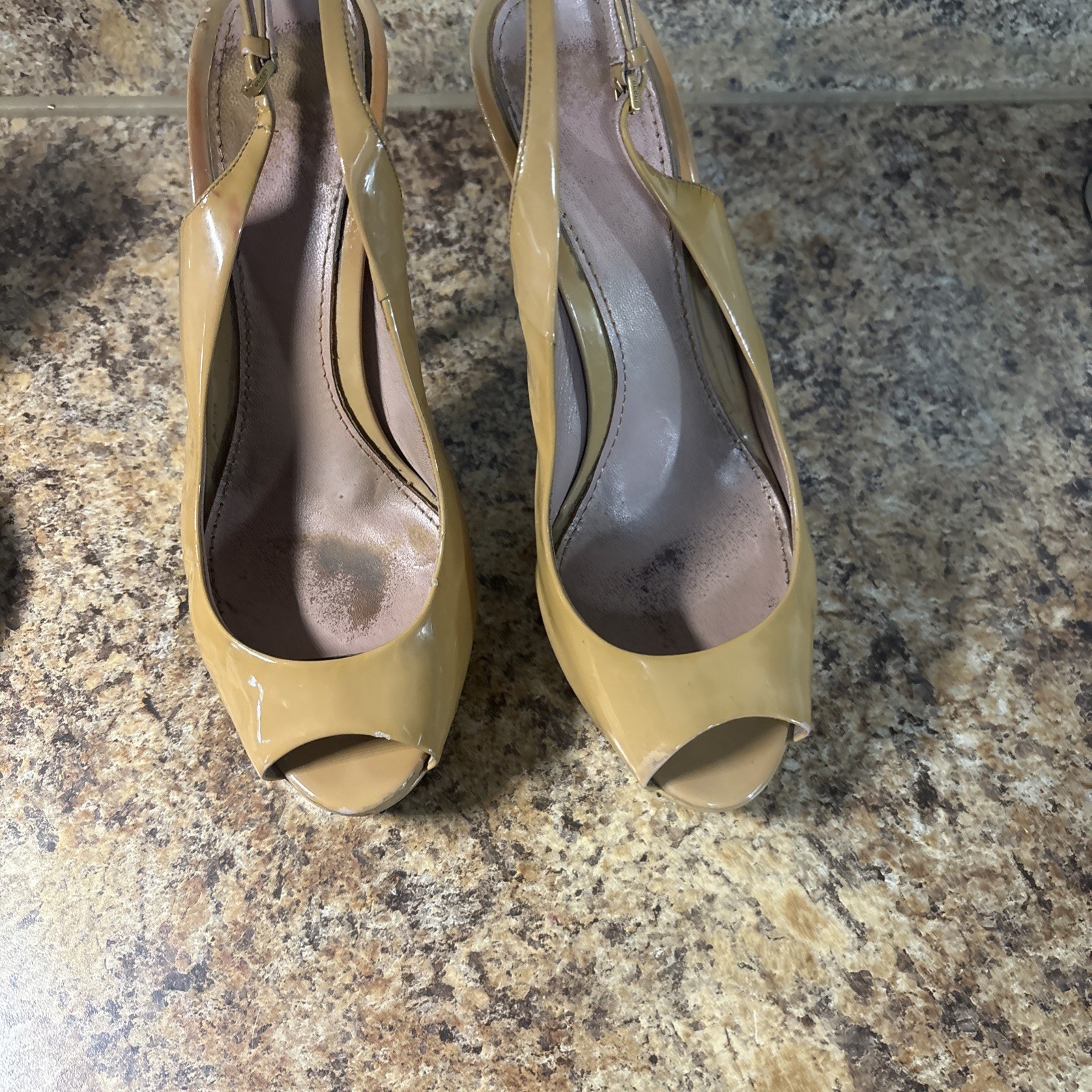 GUCCI SOFÍA   Platform Nude Slingback Open Toe St… - image 1