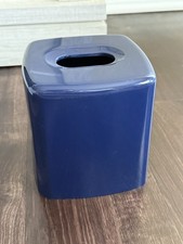 Wamsutta Navy Blue Classic Acrylic Tissue Box Cover