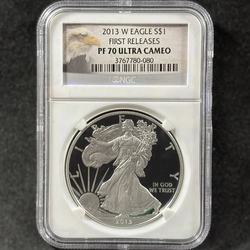 2013-W $1 American Silver Eagle Proof West Point First Releases NGC PF 70