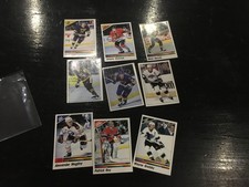 1990/91 PANINI NHL Hockey Album Stickers Lot of 9