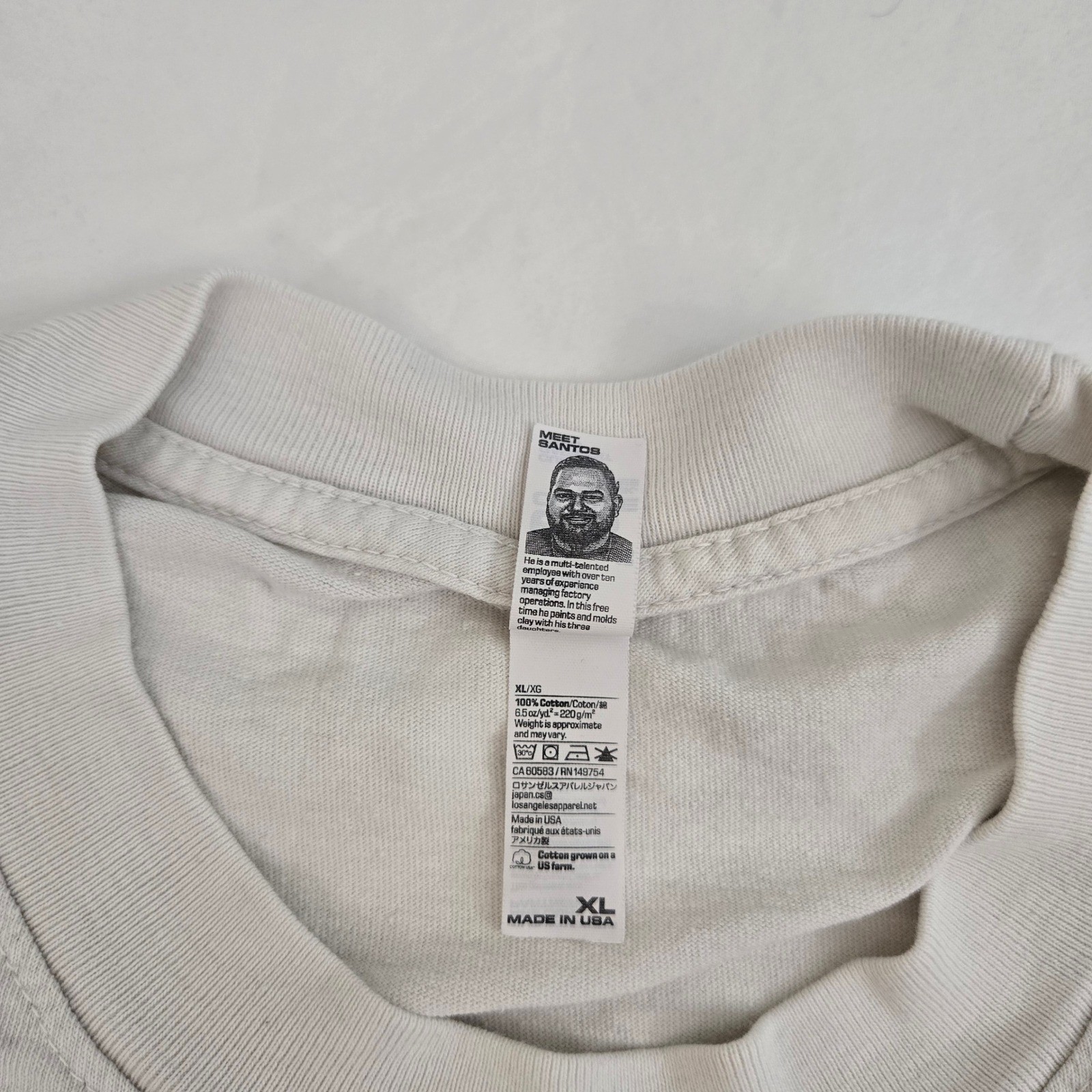 Los Angeles Apparel MADE IN USA T-Shirt XL 6.5oz Heavyweight Gothic Art Graphic