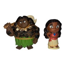 Juego de juguetes de baño Moana de la tienda Disney Maui Pua Hei Hei Moana 2 piezas juguetes de baño para bebés