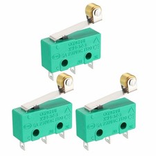 10x Roller Limit Switch Lever Hinge Micro SPDT AC 125V/250V DC 12V Small Green