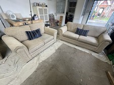 Beige 2 & 3 Seater Sofa Set LOCAL DELIVERY ONLY AVAILABLE