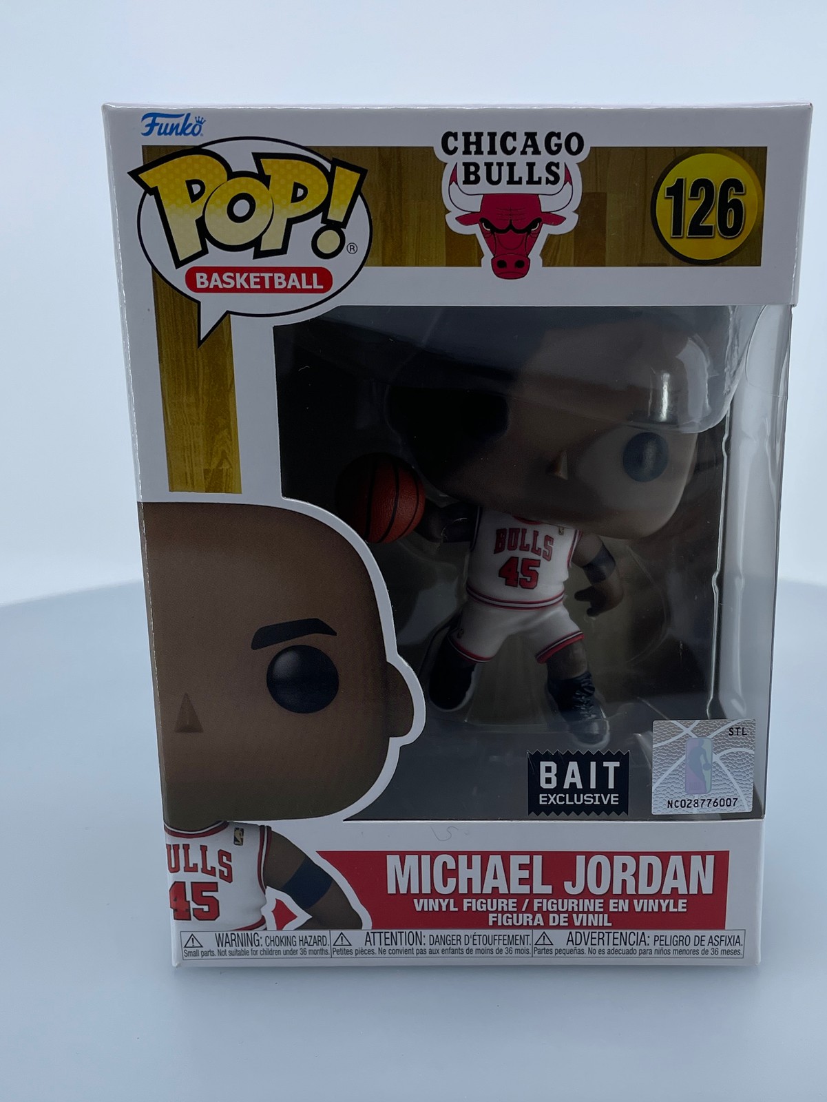 Funko Pop! Sports Nba Michael Jordan #126 Bait Exclusive Vinyl Figure Damaged