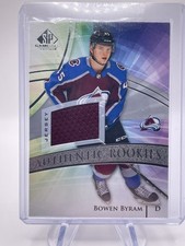 2020-21 SP Game Used Authentic Rookies Silver Jersey Bowen Byram #140 Rookie RC