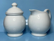 Cordon Bleu BIA Creamer Cream & Sugar Set White Porcelain