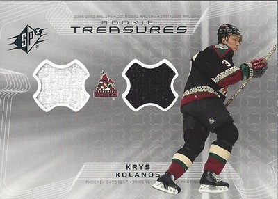 2001-02 SPx Rookie Treasures #RTKK Krys Kolanos Jersey - HKY