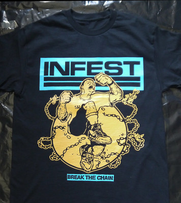 Infest Band Break The Chain T-shirt S to 5XL 2F1076