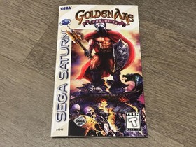 Golden Axe The Duel Sega Saturn Complete CIB w/Reg Card Near Mint Condition