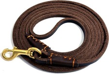 Leather Dog Leash for Small Dogs 6 ft Up to Medium Dogs, Small Thin Dog Leash fo