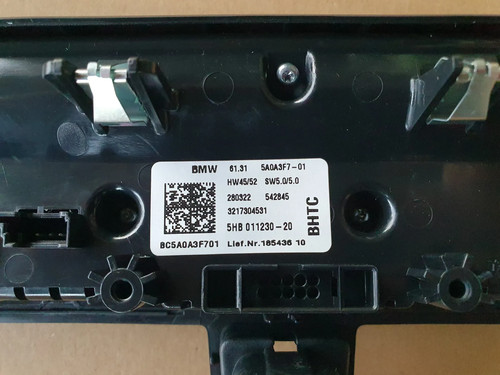 NEU Original BMW i3 i01 Radio- und Klimabedienteil 61315A0A3F7 - 第 2/4 張圖片
