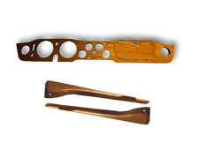 Triumph TR6 Dashboard Fascia Panel Elm Wood Finish LHD (73-75) & Door Cappings