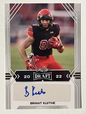 Brant Kuithe 2022 Leaf Draft Auto Autograph Silver Utah Utes