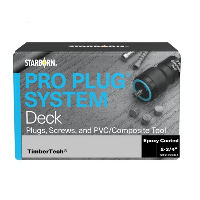 Pro Plug System for TimberTech Driftwood, 100 sq ft, Hidden Fastening - Image 1 of 1