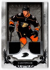 2018-19 Artifacts Materials Silver Cam Fowler Jersey 005/165 Anaheim Ducks #77