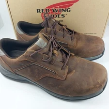 Red Wing Shoes Mens Size US 11.5 Comfort 6708 Pro Safety Toe Brown Leather ASTM