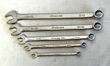 Snap-on Sae Combination Wrench Set 5 Pc Oex20b Oex18b Oex14 Oex10b Oex080b Usa