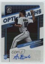 2022 Panini Donruss Optic Optigraphs Anthony Bender #OG-AB Auto 18er