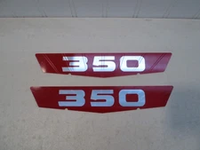 NEW 1963-1966 FORD TRUCK F-350 FENDER/HOOD SIDE EMBLEM INSERTS (PAIR)