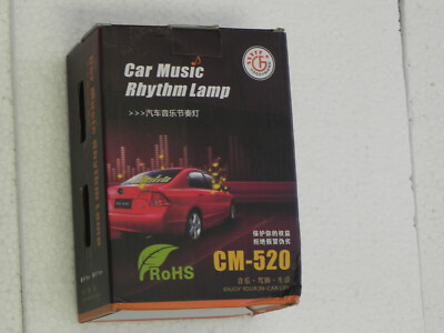Car Music Sound LED Flash Light Rhythm Activated Sticker Sensor Lamp Universal