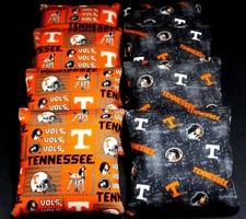 All Weather Tennessee Cornhole Bean Bags 8 ACA Volunteers Vols UT Resin Bags