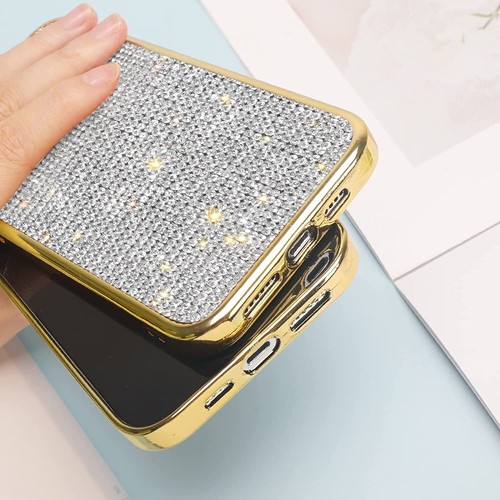 Lujo Diamante Estuche 3D Cristal Estrás Cubierta Para iPhone 14 13 12 Pro Max Plus - Imagen 9 de 44
