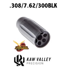 Kaw Valley Precision 308/7.62/300BLK Linear Comp/Compensator 5/8x24 TPI -Black