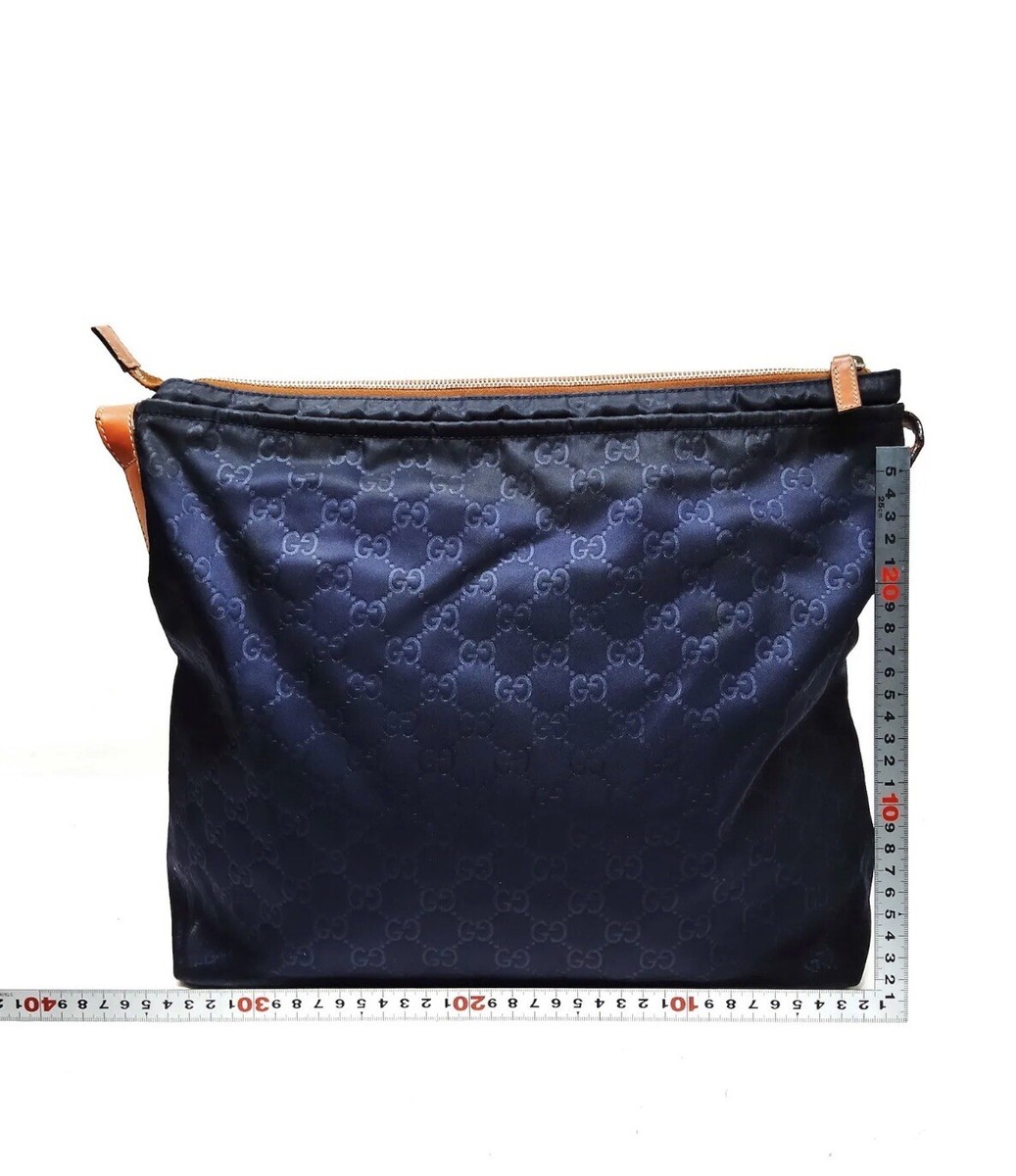 Gucci Shoulder Bag Navy Blue Nylon 308840-540748 | eBay