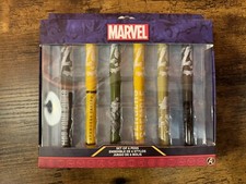 Disney Parks - Marvel Avengers Set of 6 Super Heroes Pens SEALED