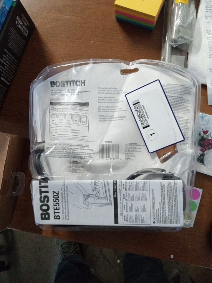 Bostitch Electric 2in1 Heavy Duty 18 GA Staple & Nail Gun BTE550Z NEW